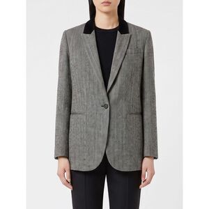 Forte Forte Women Short Single-Breasted Chevron Viscose Blazer Forte Forte